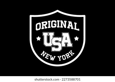 new york design vector typography varsity for print t shirt