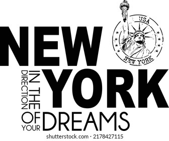 New York in the direction of your dreams