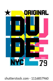 new york dude,t-shirt design