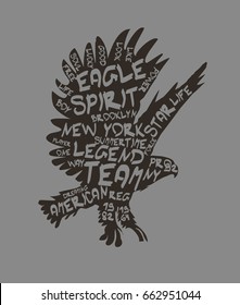New York Eagle graphic design vector art