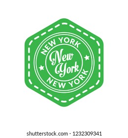 New york emblem, label, badge,sticker. New york package label. vintage stamp. designed for New york product