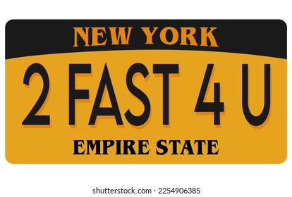 New york Empire State in yellow background 