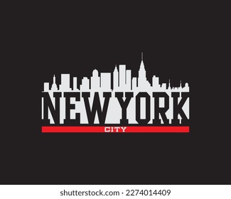 New York Fashion Simple Vintage Vector