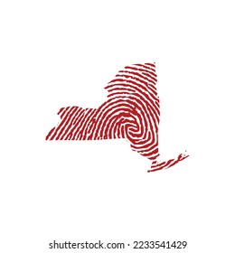 Nueva York y diseño de vectores de huellas digitales 2001