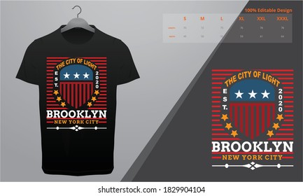 New York flag America typography, t-shirt graphics, vectors York city theme t-shirt graphics. Modern typography lettering design elements for prints, posters, apparel design. Stylized American flag
