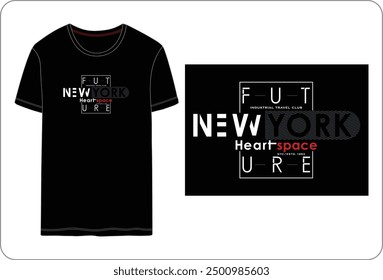 New York future, typographic Vector design illustration t shirt printing