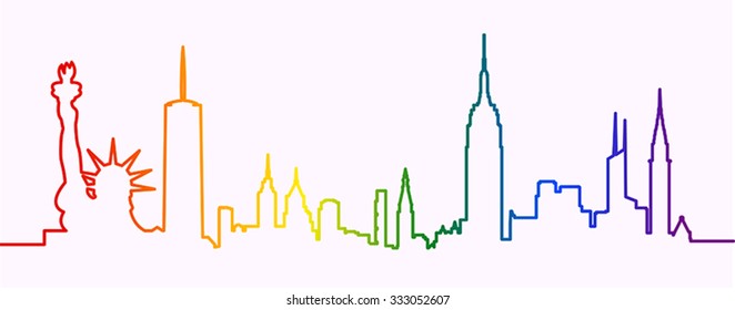 New York Gay-Friendly Silhouette