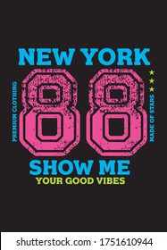 new york good vibes,t-shirt design fashion vector