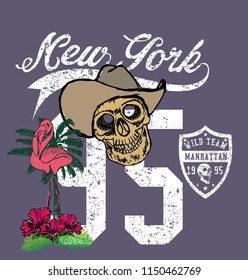 New york graphic design vector art