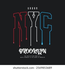 New york graphic t-shirt and apparel design