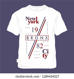 new york graphic typography vector design  t shirt mockup ready frint