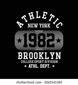 New York graphics typography t shirt vectors