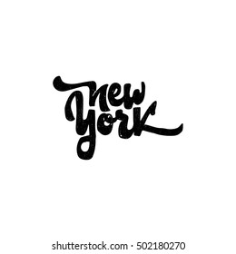 New York - hand drawn, calligraphy and lettering, for use in your designs logos, or other products