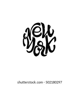New York - hand drawn, calligraphy and lettering, for use in your designs logos, or other products