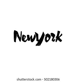 New York - hand drawn, calligraphy and lettering, for use in your designs logos, or other products