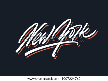 New York handmade brush lettering