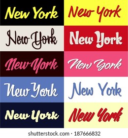 New York heading Selection Set