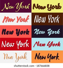 New York heading Selection Set