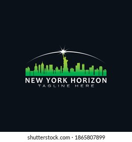 New York Horizon business, building,  capital, consulting, finance logo design