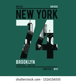 New York illustration, tee shirt graphics, vectors, typography