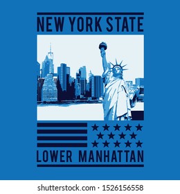 New York illustration, tee shirt graphics, vectors, typography