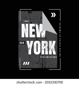 NEW YORK, illustration typography. perfect for t shirt design