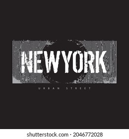 NEW YORK illustration typography. perfect for t shirt design