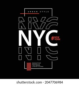 NEW YORK illustration typography. perfect for t shirt design