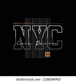 New york illustration typography. perfect for designing t-shirts, shirts, hoodies, poster, print