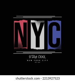New york illustration typography. perfect for t shirt design