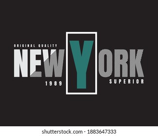 New york lettering graphic vector illustration great for designs of t-shirts, clothes, hoodies, etc.