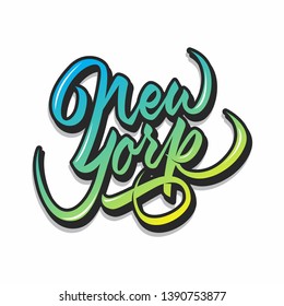 New York Lettering logotype template for any business