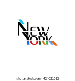  new york logo. vector logo.