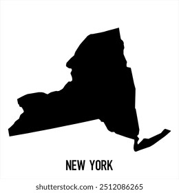 
Karte von New York. Abstraktes Design, Vektorgrafik