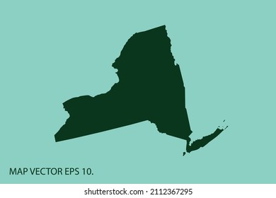 NEW YORK map High Detailed on white background. Abstract design vector illustration eps 10