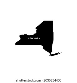 New york map icon. New york icon vector svg