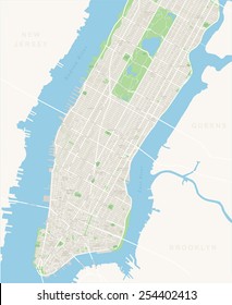 New York Map - Lower and Mid Manhattan