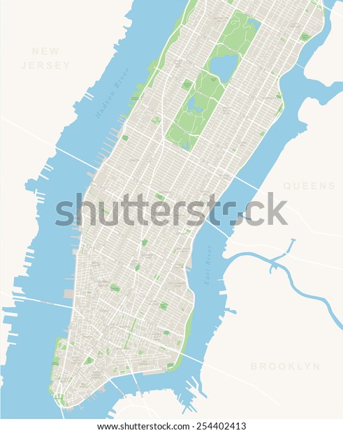 New York Map - Lower\
and Mid Manhattan
