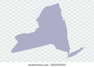 NEW YORK Map silver Color on White Background quality files Png