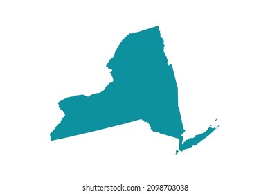 NEW YORK map vector, Abstract design vector illustration Eps 10. sea color palette color.High Detailed on white background.