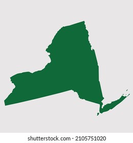 NEW YORK Map Vector, Abstract Design Vector Illustration Eps 10. Green Color Palette Color. High Detailed On White Background.