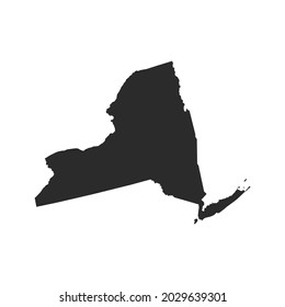 NEW YORK map vector, dark color.isolated on transparent background. 