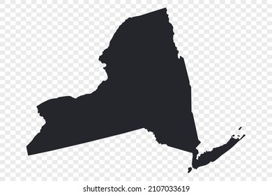 New York map vector, isolated on transparent background
