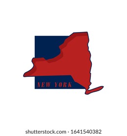 New york map vector symbol
