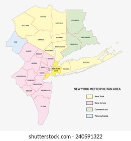 new york metropolitan area map