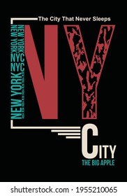 New York Modern typography design in vector illustration.Clothing,t-shirt,apparel and other uses.