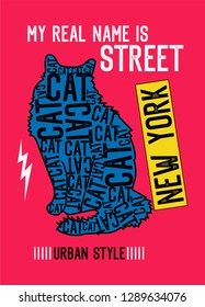 new york my real name is street,t-shirt design