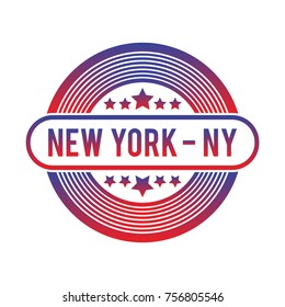New York NY vector badge