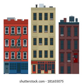 New York old manhattan houses