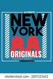 new york originals,t-shirt design fashion vector